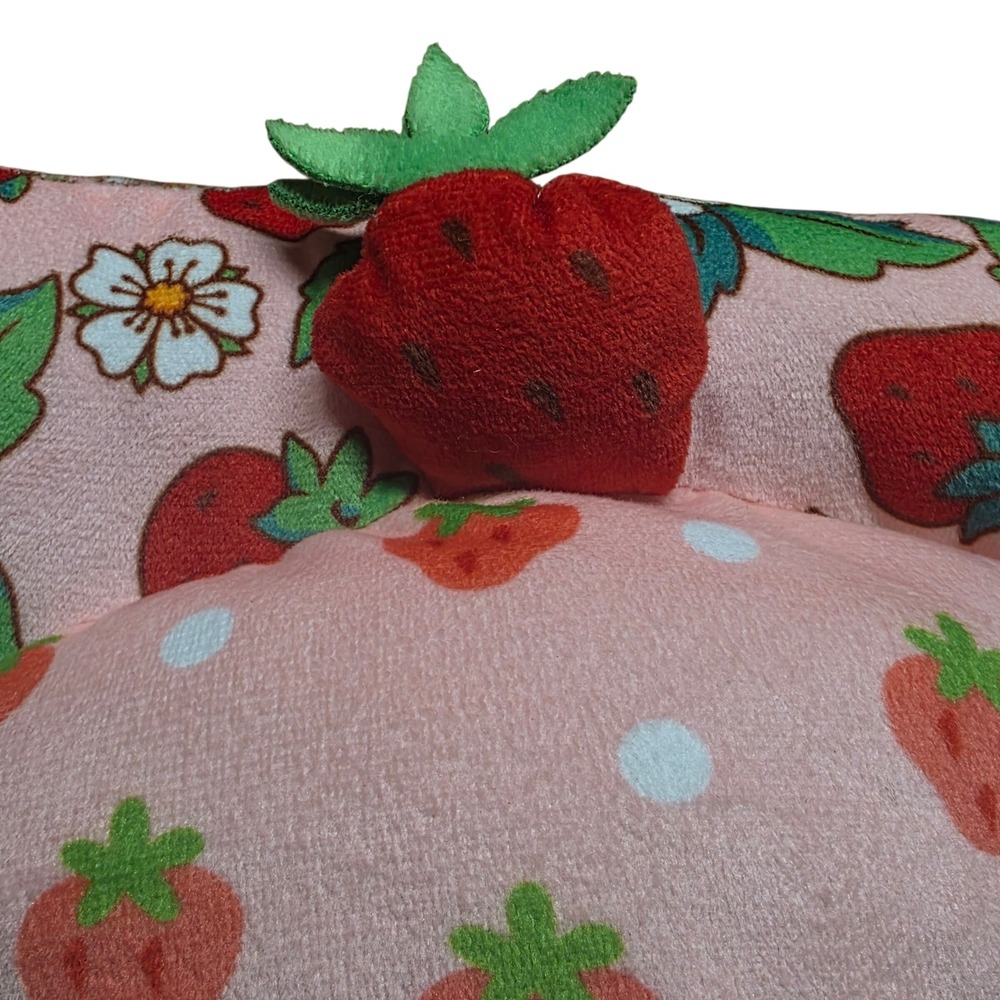 Strawberry Shortcake Plush Character Pillow Pink Red Retro 2024 Jay Franco - Picture 2 of 10